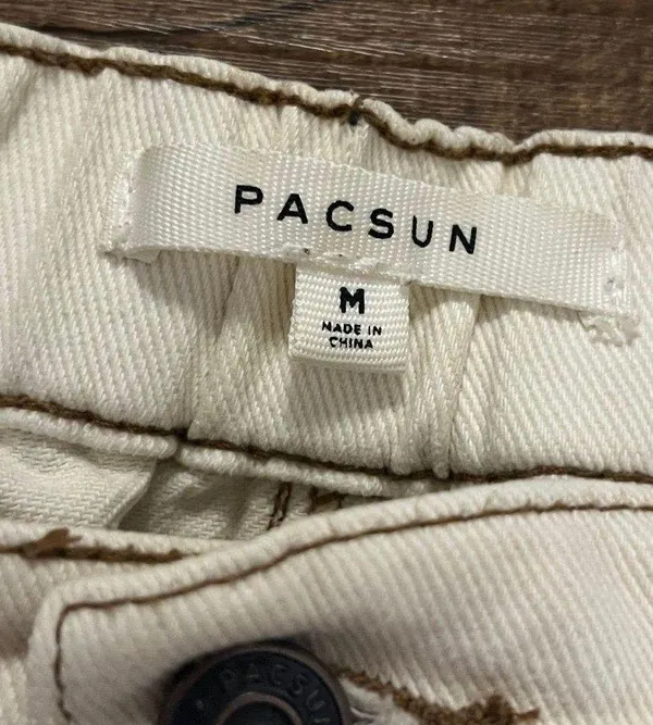 PacSun beige tan utility cargo shorts - Image 2