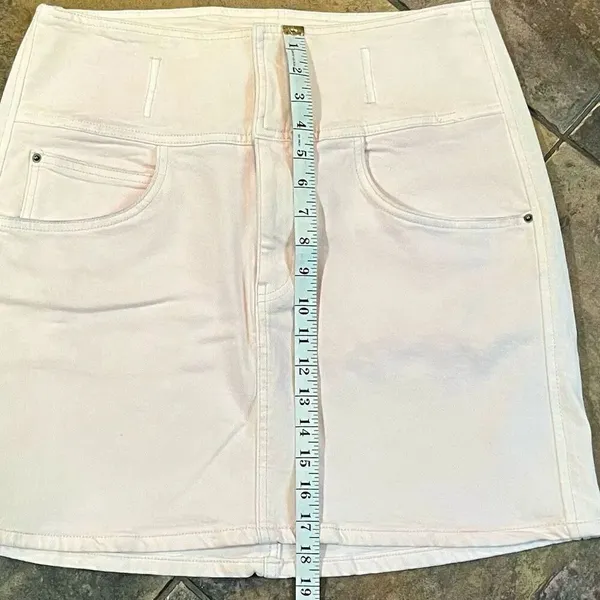 Rebecca Minkoff Light Pink Denim Skort Large - Image 3