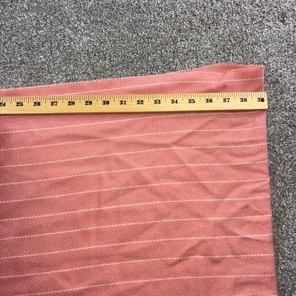Abercrombie & Fitch Peach Striped Scarf Fringe‎ Womens Cozy Wool Blend Casual - Image 4