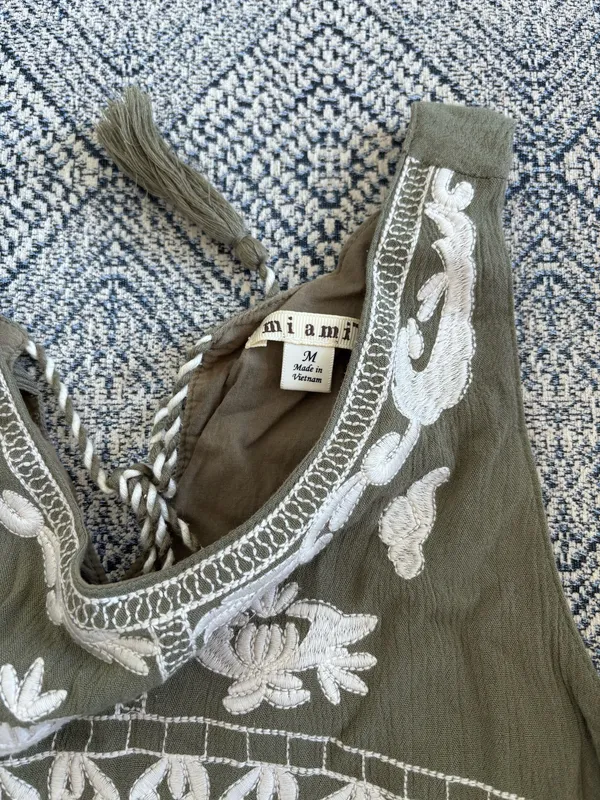 Olive Green Francesca's Dress Mini - Image 3