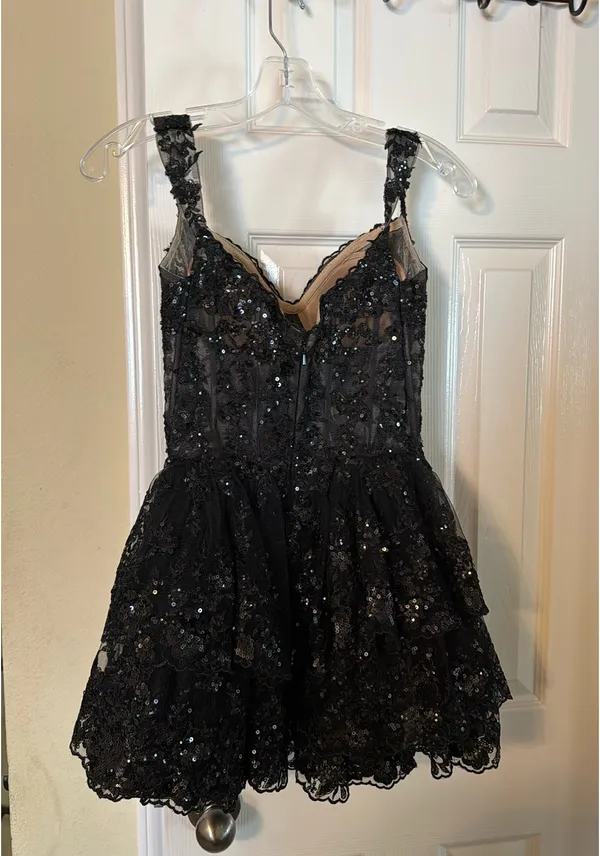Sherri Hill Homecoming Dress Black - Image 3