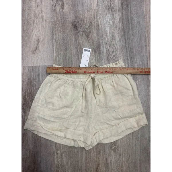 Urban Outfitters Out From Under Mya Linen Short Creme Size Small NEW - Image 5
