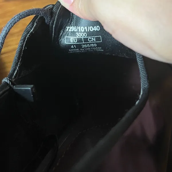Zara Black faux Leather Chunky Heel Lace Up Oxford‎ Shoes Women's Size 41/10 - Image 10