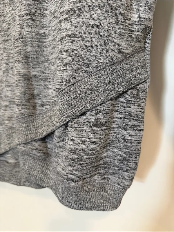 90 Degrees by Reflex Women's Gray Marled Pullover Sweatshirt - Image 2
