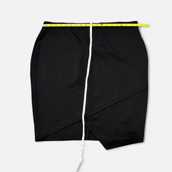 Bisou Bisou black mini pencil skirt plus size women 1Xlarge black fitted business casual - Image 3