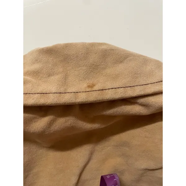 Vintage Handmade Tan/Light Brown Shirt Jacket Size M - Image 8