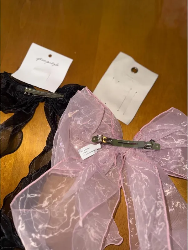 The Free People/urban outifferters sheer organza hair bows - Image 4