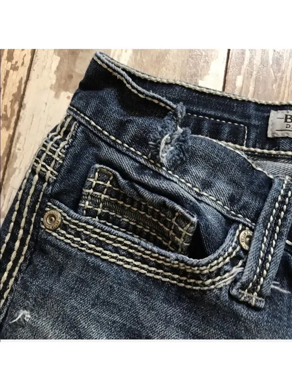 BKE Aiden Straight Distressed Jeans Size 26 Short - Image 6