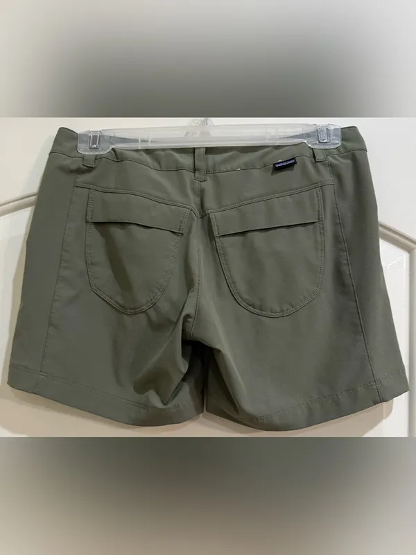 Patagonia Olive Green Happy Hike Shorts Size 2 - Image 2