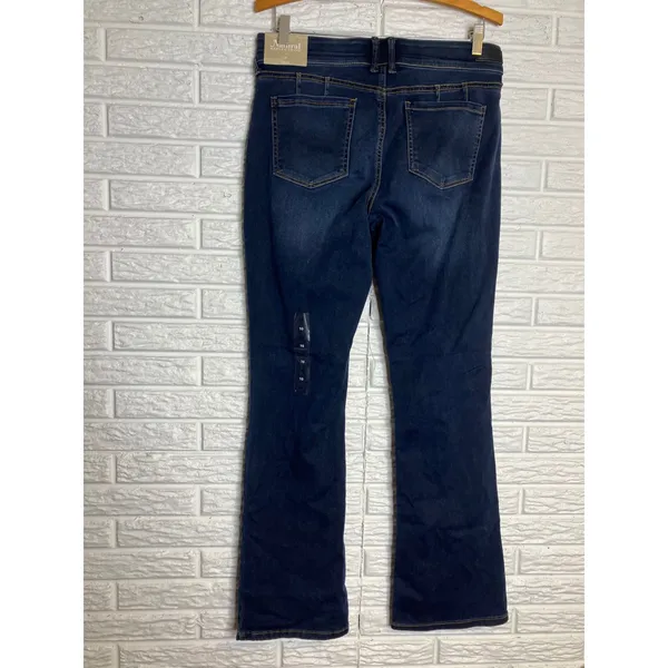 Natural Reflections Ab Slimmer Bootcut Jeans‎ Womens 10 Dark Wash New Stretch - Image 4