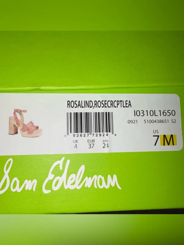 Sam Edelman Rosalind Platform Block Heel Sandal Terracotta Rose Sz 7 NEW IN BOX - Image 9