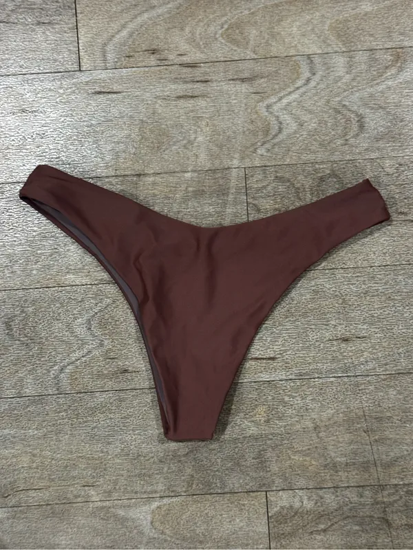 Blackbough Swim Bikini Set Cocoa Brown Willow Top & Maui Bottoms Size Medium - Image 4
