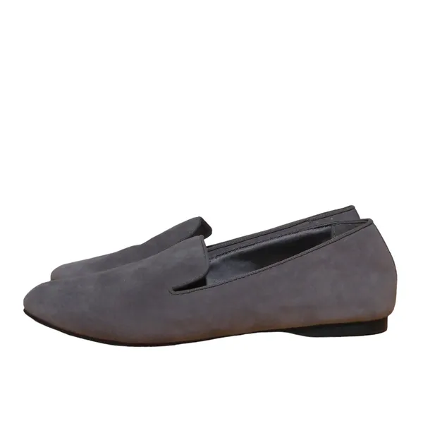 Birdies The Starling Gray Sueded Flats Smoking Slipper Loafer 7.5 - Image 5