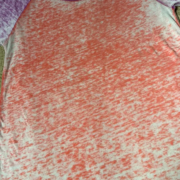 Prana Burnout Raglan Baseball‎ T-Shirt Womens Medium Coral Purple Sporty Active - Image 3