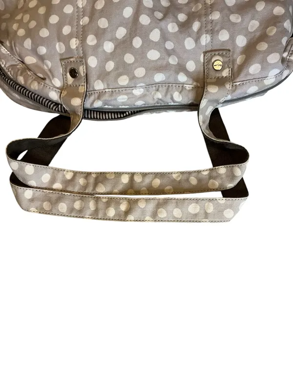 ThirtyOne Boutique Exploring Tote Bag beige with cream polkadots - Image 5