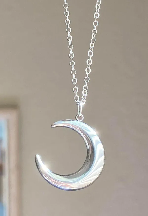 Handmade gold stainless steel celestial whimsical vintage simple moon necklace🌟 - Image 7