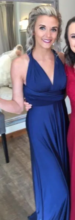 Lulus Navy Convertible Maxi Dress - Image 4