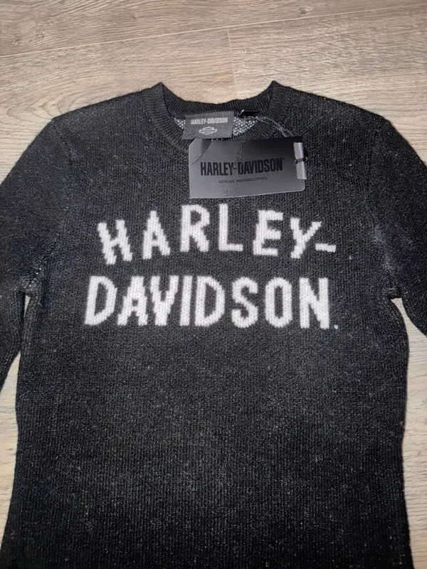 Harley Davidson Super soft Knit Sweater Black NWT XS 2022 - Image 4