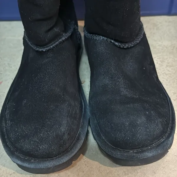 BearPaw Black Emma Tall wool lined boots size 7 B72‎ - Image 4
