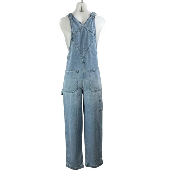 Madewell Women's Blue Medium Wash Utility Y2K Straight Denim Jeans Overall Sz XS - Image 3