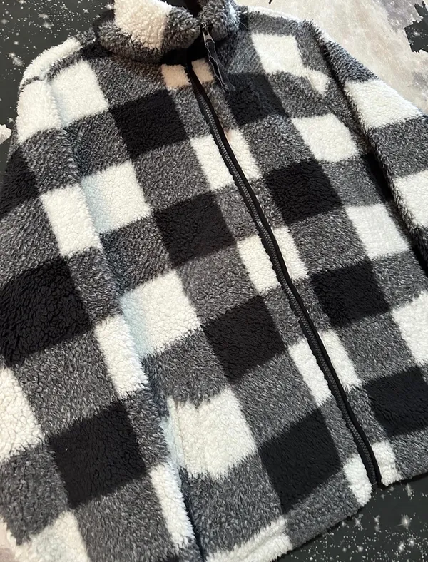 Members Mark Cozy Sherpa Full Zip Jacket - Image 3