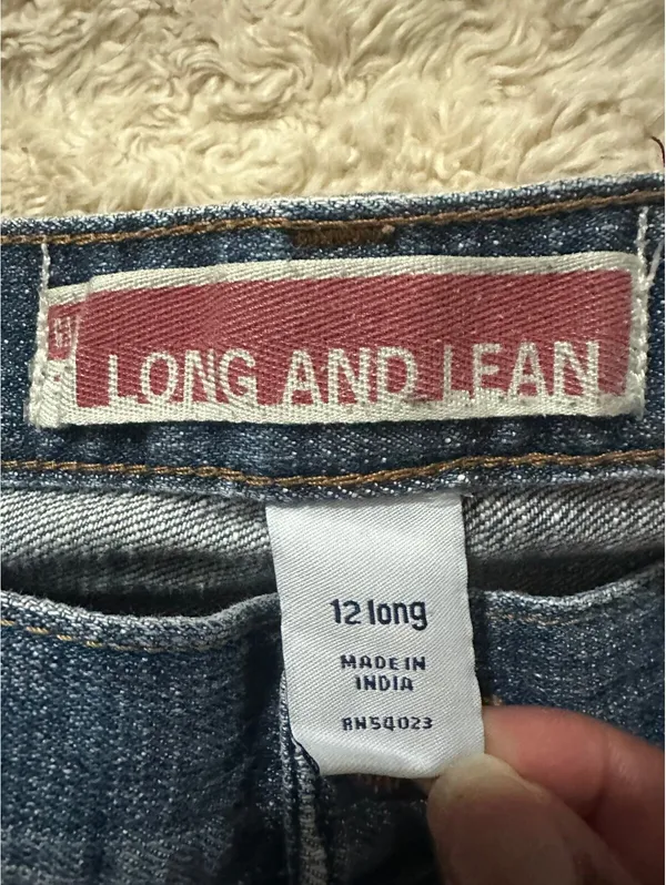 GAP Long and Lean medium wash bootcut denim jeans Size 12 Long Y2K 2000s retro - Image 4