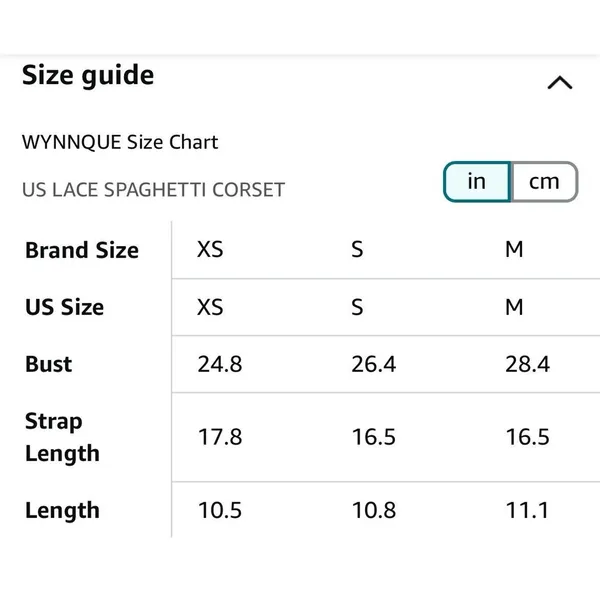 WYNNQUE Womens Lace Bustier Mesh Spaghetti Strap Boned Corset S NWT - Image 4