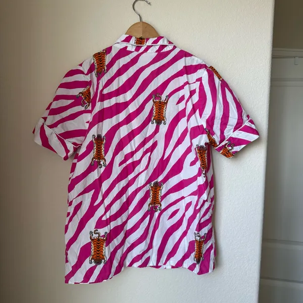 Vilagallo Jungle Dreams Pajama Top Size Small Pink - Image 3