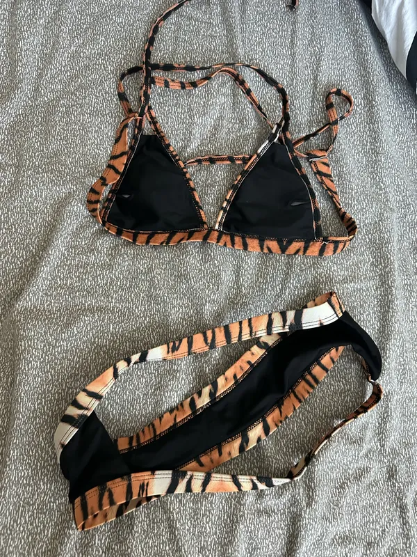 Bikini set cheetah print Orange - Image 3