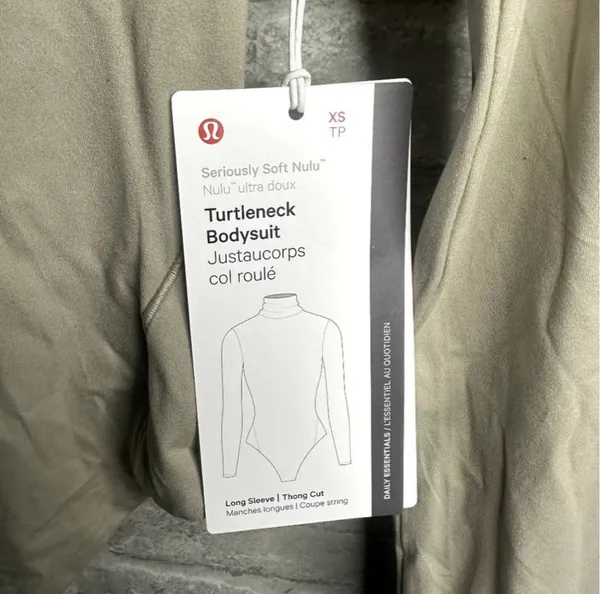 Lululemon Nulu Turtleneck Bodysuit Long Sleeve Thong Cut NWT Size XS (RVSN) - Image 8