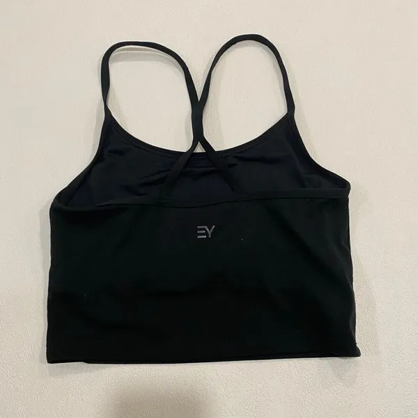 Everyday Yoga Black Strappy Sports Bra/Crop Tank – Medium Activewear Top - Image 2