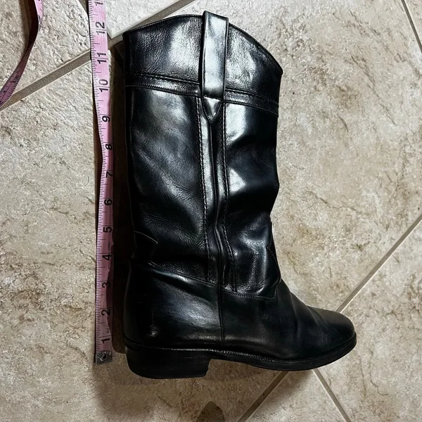 Vintage Longlife Indiana Women's Riding Boot Black Horseback Western - Image 6