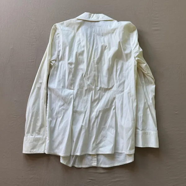 Vintage Old Navy Maternity Ruched Chest Button Up Shirt - Image 3