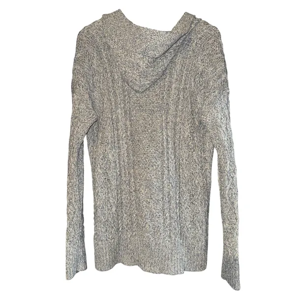 Vintage Lauren Ralph Lauren Cable Knit‎ Hooded Sweater Womens L Fall Cozy Chunky - Image 4