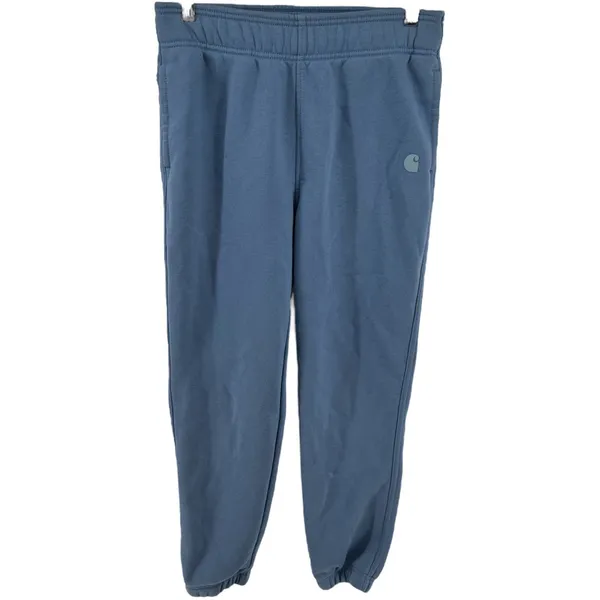 Carhartt Jogger Relaxed Fit Fleece Pants Logo High Rise Skystone Blue Small - Image 2