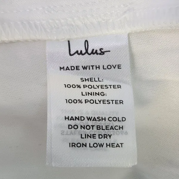 Lulus White Floral Midi Cocktail Dress NWT Size Small White Cocktail Dress - Image 11