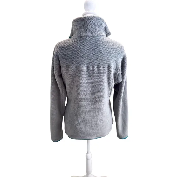 Patagonia Re-Tool Snap-T Pullover Grey Teal Fleece Womens M Hiking Gorpcore - Image 3