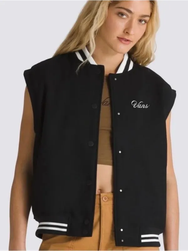 NWT Vans Piper wool blend Stadium Vest sz M - Image 6