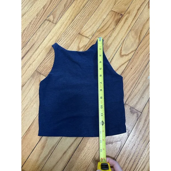 Beyond Yoga‎ Navy Spacedye Longline Sports Bra Crop Top Size XXS - Image 5