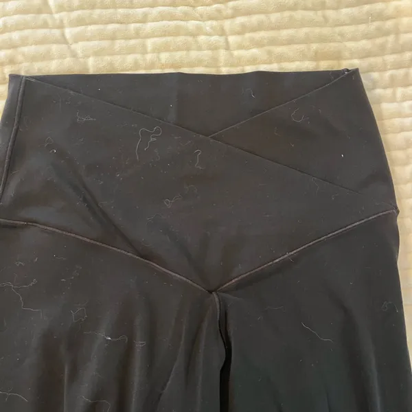 Women’s Cross Black Leggings - Image 2