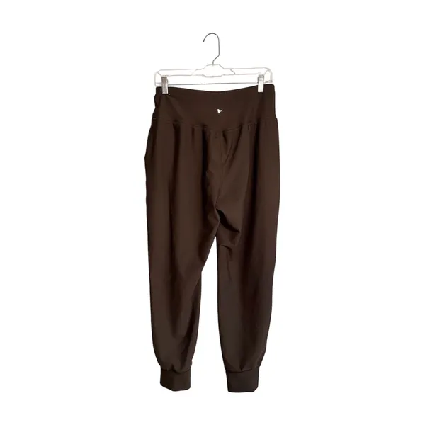 Old Navy Active Powersoft Go Dry Joggers Brown High Rise Pocket - Image 6