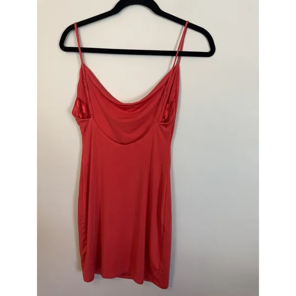 NBD revolve cowl neck mini dress red size small Stretchy - Image 8