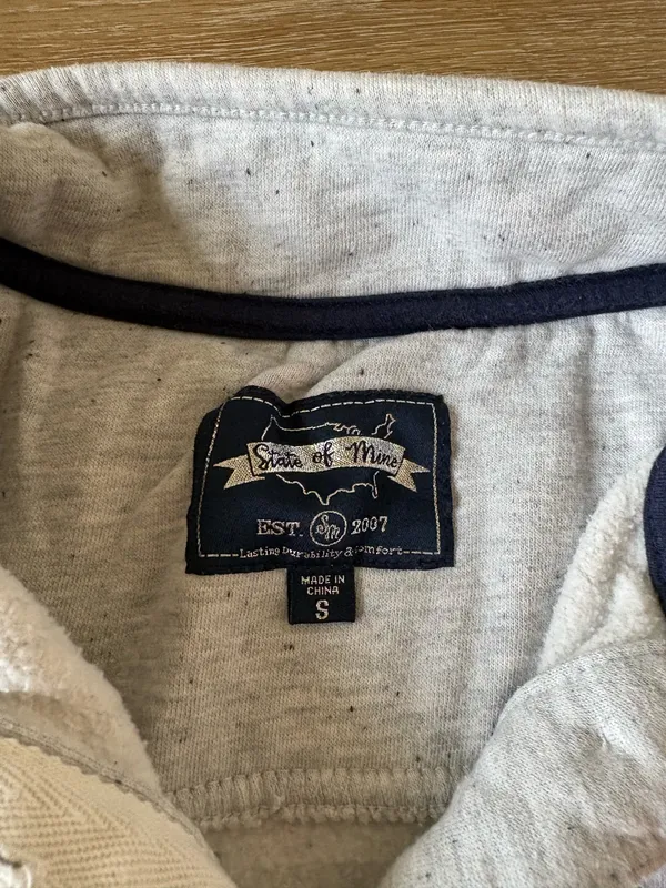 Heather Grey Quarter Snap Collar Sweatshirt Gray - Image 4