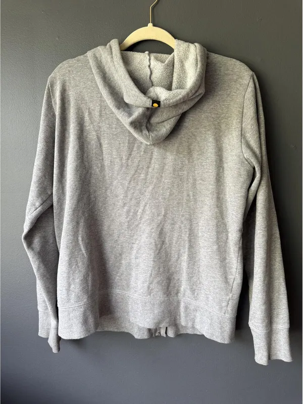 Life is Good Gray Zip-Up Hoodie with Front Print - Image 2