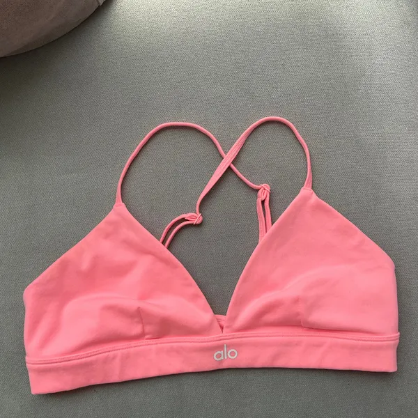 Alo Yoga Splendor Bra Neon Bubblegum M - Image 2