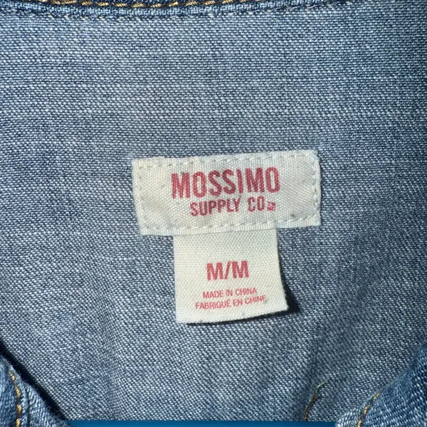 Mossimo Supply Co. Blue Denim Top Size M - Image 2