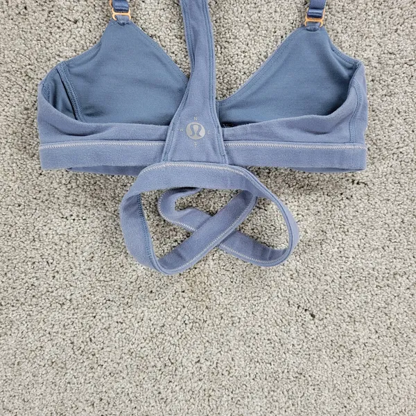 Lululemon‎ Womens Rue Boheme Bra XS Blue Racer Back Wanderlust Limited Edition - Image 11