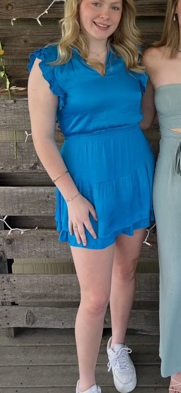 Steve Madden Blue Mini Dress - Image 3