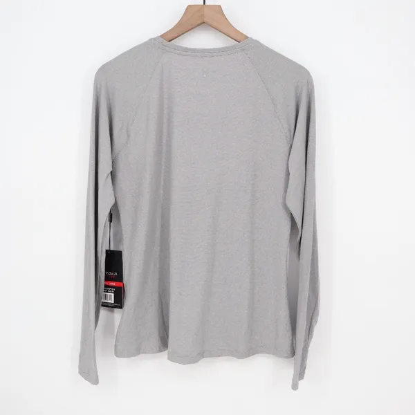 Spyder Active Womens Grey Micro Stripe Long Sleeve Performance Top Large - Image 7