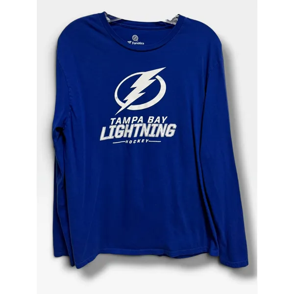 Fanatics Tampa Bay Lightning Women's Long Sleeve Graphic Tee Blue M NHL - Image 3